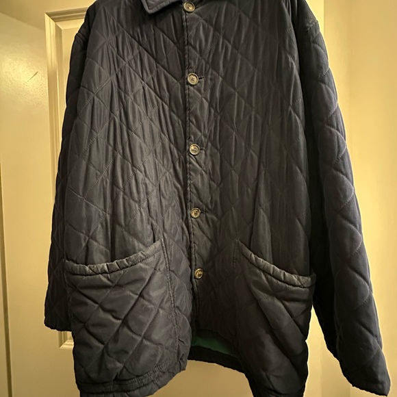 Hermes Men's Quilted Dark Jacket